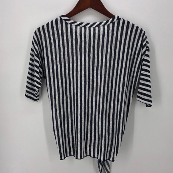 COIN 1804 Los Angeles Blue & White Striped Shirt - Size L - Picture 2 of 5